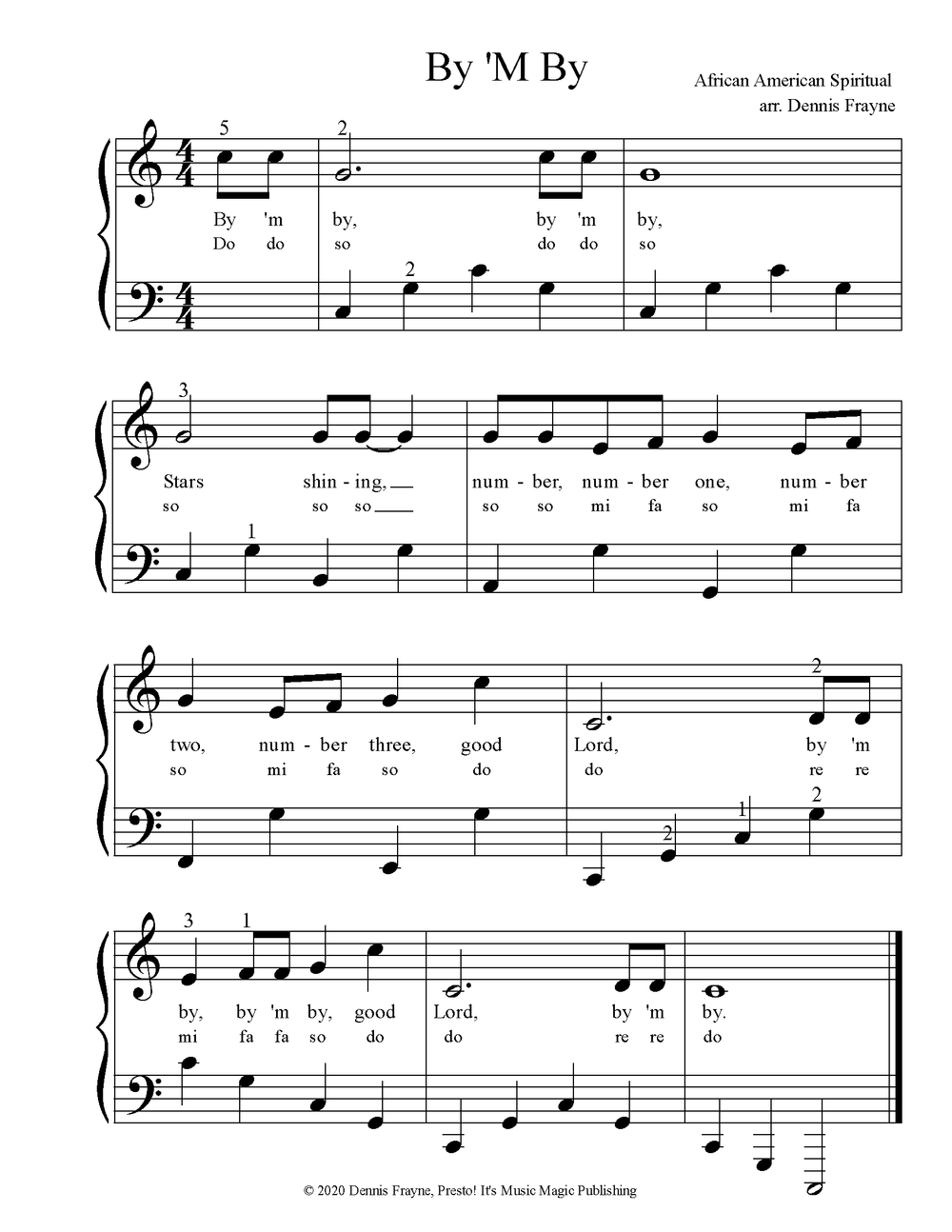 By 'M By — Presto! It's Music Magic Publishing